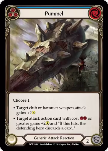 Pummel (Blue) (WTR208), Welcome to Rathe — Flesh & Blood card price