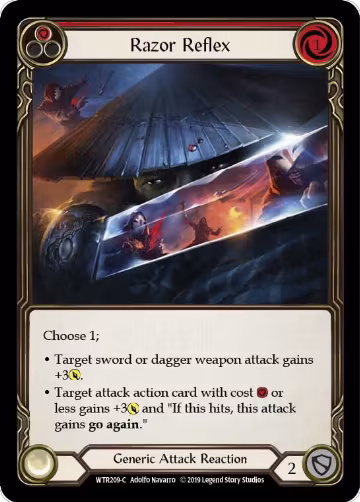 Razor Reflex (Red) (WTR209), Welcome to Rathe — Flesh & Blood card price