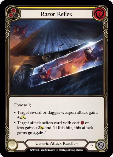 Razor Reflex (Yellow) (WTR210), Welcome to Rathe — Flesh & Blood card price