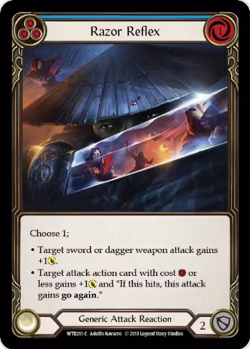 Razor Reflex (Blue) (WTR211), Welcome to Rathe — Flesh & Blood card price