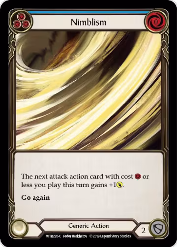 Nimblism (Blue) (WTR220), Welcome to Rathe — Flesh & Blood card price