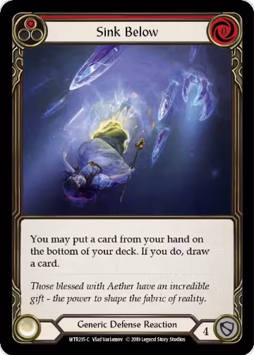 Sink Below (Red) (WTR215), Welcome to Rathe — Flesh & Blood card price