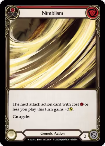 Nimblism (Red) (WTR218), Welcome to Rathe — Flesh & Blood card price
