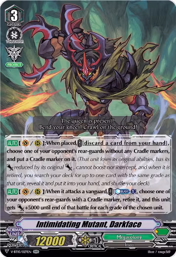 Intimidating Mutant, Darkface (V-BT10/027EN), V-BT10: Phantom Dragon Aeon — Vanguard card price