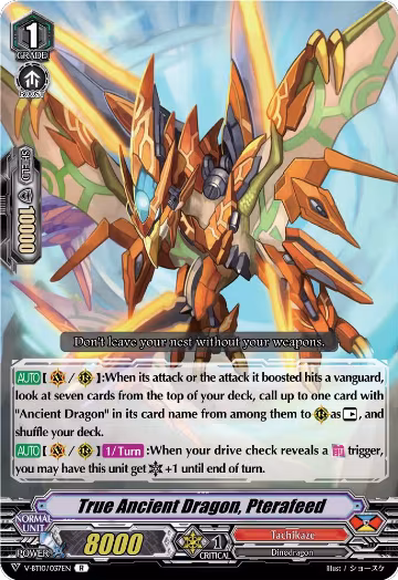 True Ancient Dragon, Pterafeed (V-BT10/037EN), V-BT10: Phantom Dragon Aeon — Vanguard card price