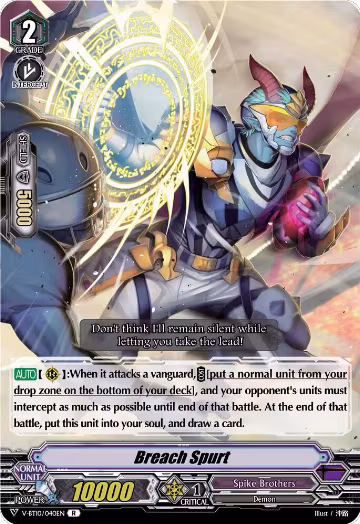Breach Spurt (V-BT10/040EN), V-BT10: Phantom Dragon Aeon — Vanguard card price