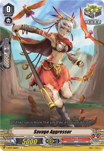 Savage Aggressor (V-BT10/066EN), V-BT10: Phantom Dragon Aeon — Vanguard card price