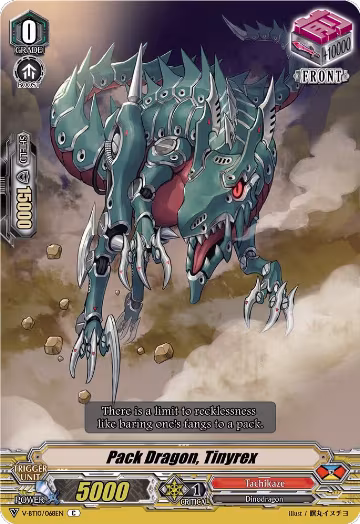Pack Dragon, Tinyrex (V-BT10/068EN), V-BT10: Phantom Dragon Aeon — Vanguard card price