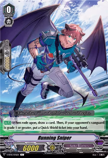 Running Sniper (V-BT10/076EN), V-BT10: Phantom Dragon Aeon — Vanguard card price