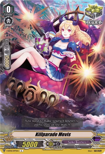 Killparade Mevis (V-BT10/077EN), V-BT10: Phantom Dragon Aeon — Vanguard card price