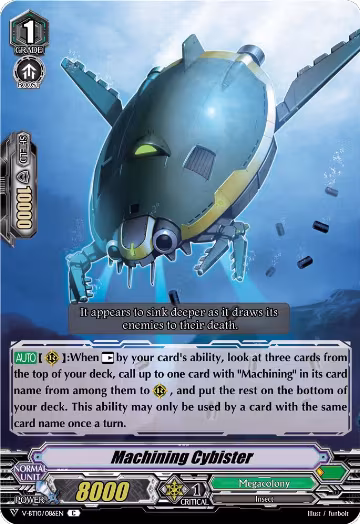 Machining Cybister (V-BT10/086EN), V-BT10: Phantom Dragon Aeon — Vanguard card price