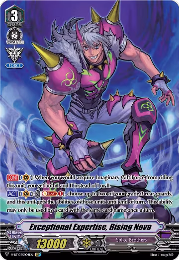 Exceptional Expertise, Rising Nova (SP) (V-BT10/SP04EN), V-BT10: Phantom Dragon Aeon — Vanguard card price