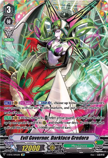 Evil Governor, Darkface Gredora (SP) (V-BT10/SP05EN), V-BT10: Phantom Dragon Aeon — Vanguard card price