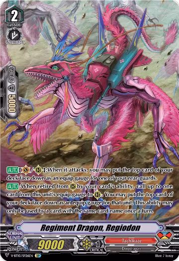 Regiment Dragon, Regiodon (SP) (V-BT10/SP26EN), V-BT10: Phantom Dragon Aeon — Vanguard card price