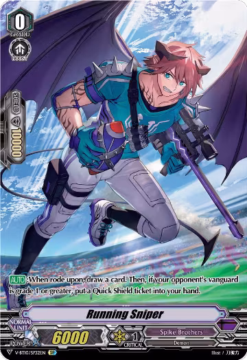 Running Sniper (SP) (V-BT10/SP32EN), V-BT10: Phantom Dragon Aeon — Vanguard card price