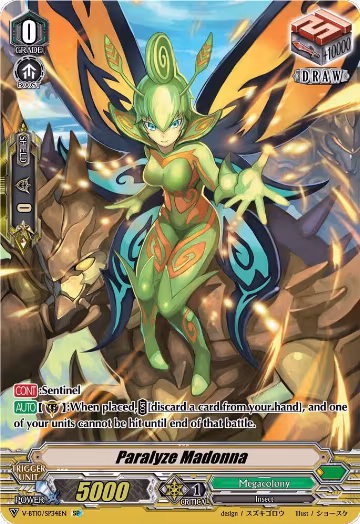 Paralyze Madonna (SP) (V-BT10/SP34EN), V-BT10: Phantom Dragon Aeon — Vanguard card price