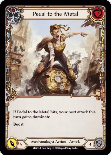 Pedal to the Metal (Red) (ARC011), Arcane Rising — Flesh & Blood card price