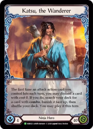 Katsu, the Wanderer (Rainbow) (HER023), Flesh and Blood: Promo Cards — Flesh & Blood card price