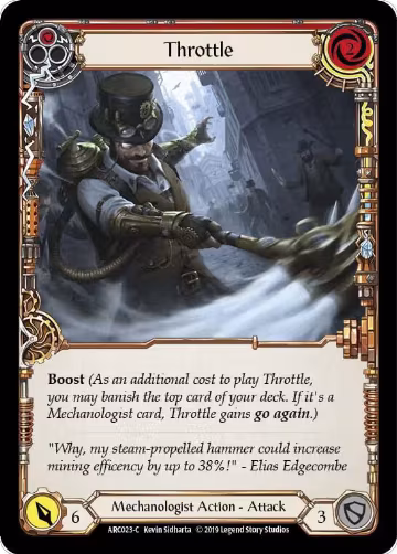 Throttle (Red) (ARC023), Arcane Rising — Flesh & Blood card price