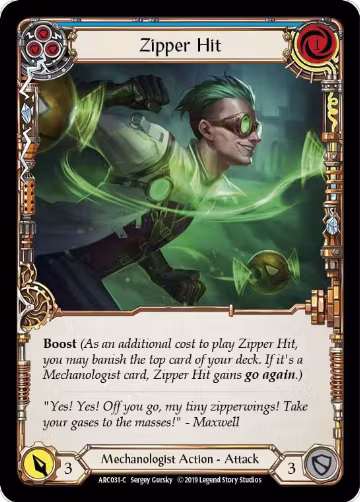Zipper Hit (Blue) (ARC031), Arcane Rising — Flesh & Blood card price