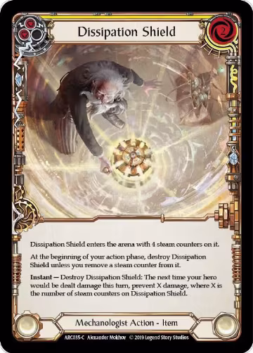 Dissipation Shield (ARC035), Arcane Rising — Flesh & Blood card price