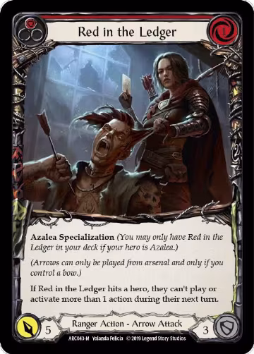 Red in the Ledger (ARC043), Arcane Rising — Flesh & Blood card price
