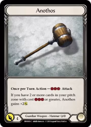 Anothos (BVO003), Hero Deck: Bravo — Flesh & Blood card price