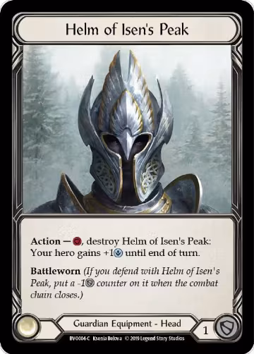 Helm of Isen's Peak (BVO004), Hero Deck: Bravo — Flesh & Blood card price
