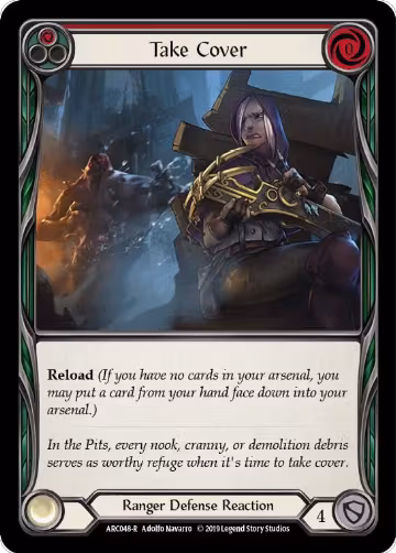 Take Cover (Red) (ARC048), Arcane Rising — Flesh & Blood card price