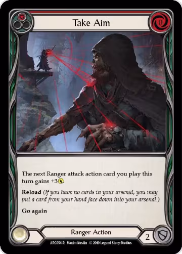 Take Aim (Red) (ARC054), Arcane Rising — Flesh & Blood card price