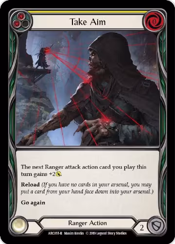 Take Aim (Yellow) (ARC055), Arcane Rising — Flesh & Blood card price