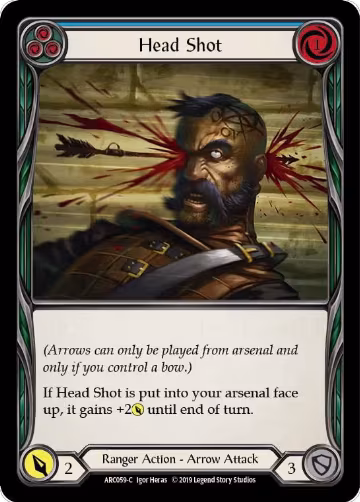 Head Shot (Blue) (ARC059), Arcane Rising — Flesh & Blood card price