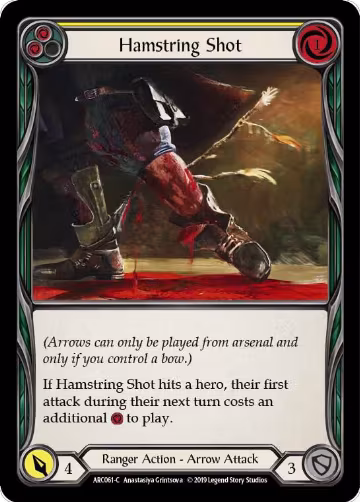 Hamstring Shot (Yellow) (ARC061), Arcane Rising — Flesh & Blood card price