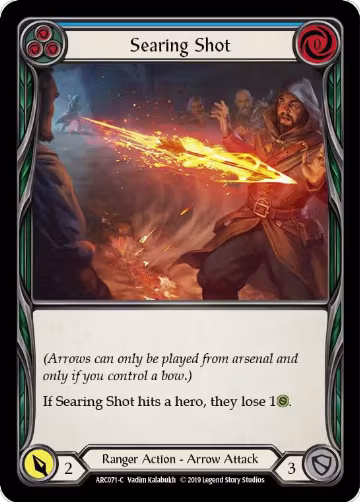 Searing Shot (Blue) (ARC071), Arcane Rising — Flesh & Blood card price