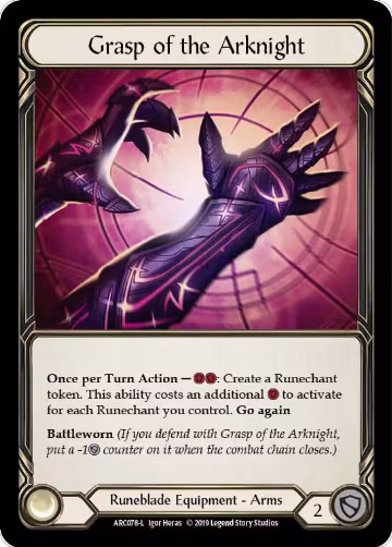 Grasp of the Arknight (ARC078) — card price