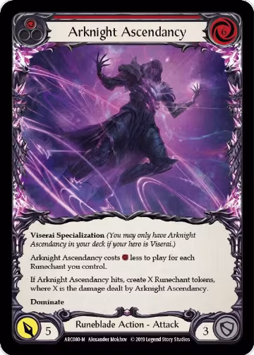 Arknight Ascendancy (ARC080), Arcane Rising — Flesh & Blood card price