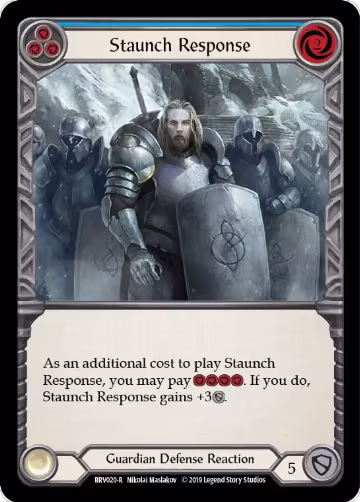 Staunch Response (Blue) (BVO020) — card price