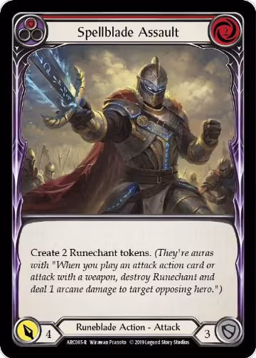 Spellblade Assault (Red) (ARC085), Arcane Rising — Flesh & Blood card price