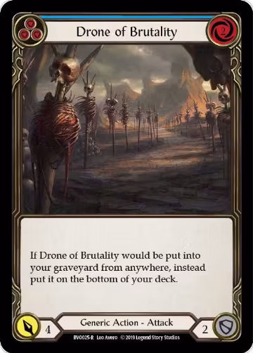 Drone of Brutality (Blue) (BVO025) — card price
