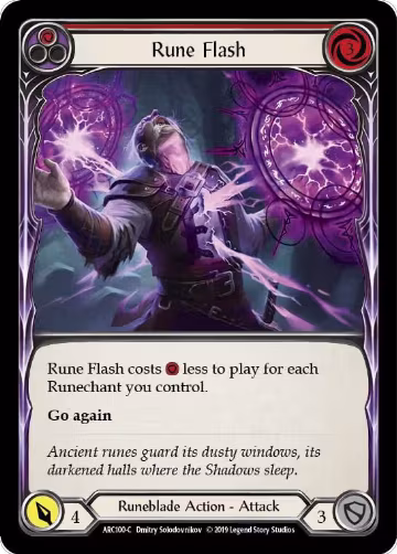 Rune Flash (Red) (ARC100), Arcane Rising — Flesh & Blood card price