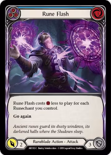 Rune Flash (Blue) (ARC102), Arcane Rising — Flesh & Blood card price