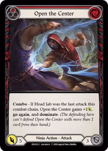 Open the Center (Red) (KSU013), Hero Deck: Katsu — Flesh & Blood card price