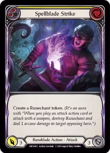 Spellblade Strike (Yellow) (ARC104), Arcane Rising — Flesh & Blood card price