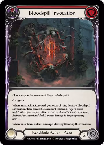 Bloodspill Invocation (Red) (ARC106), Arcane Rising — Flesh & Blood card price