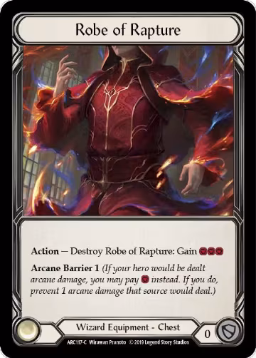Robe of Rapture (ARC117), Arcane Rising — Flesh & Blood card price