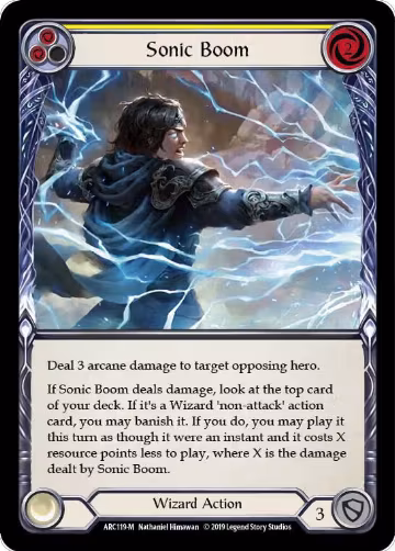 Sonic Boom (ARC119), Arcane Rising — Flesh & Blood card price