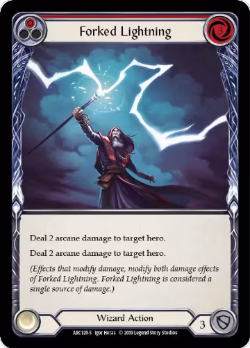 Forked Lightning (ARC120), Arcane Rising — Flesh & Blood card price