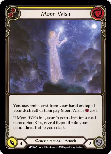 Moon Wish (Yellow) (ARC186), Arcane Rising — Flesh & Blood card price