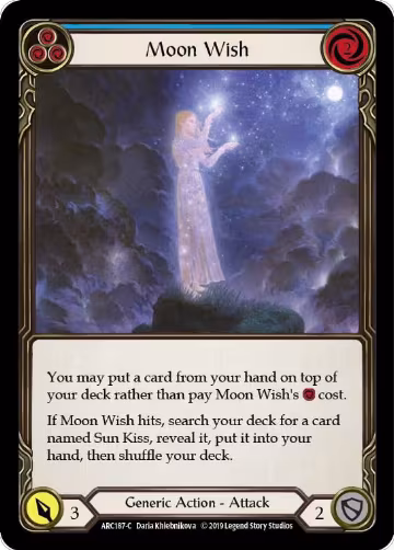 Moon Wish (Blue) (ARC187), Arcane Rising — Flesh & Blood card price