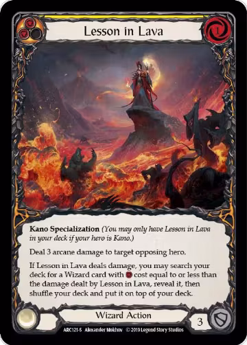 Lesson in Lava (ARC121), Arcane Rising — Flesh & Blood card price
